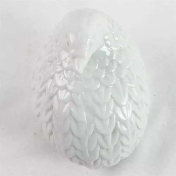 Vintage Homco White Porcelain Quail Grouse Partridge Bird Figurine 4.5"