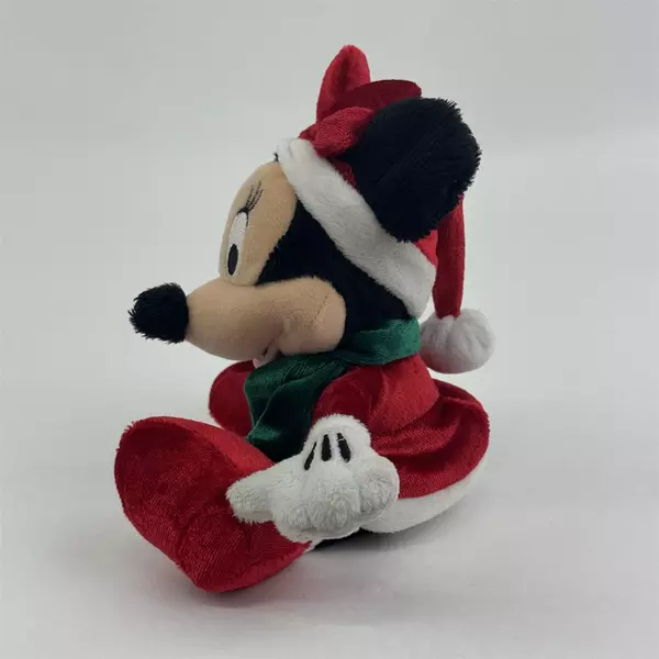 Disney Just Play Minnie Mouse Christmas Bean Bag Plush 9"