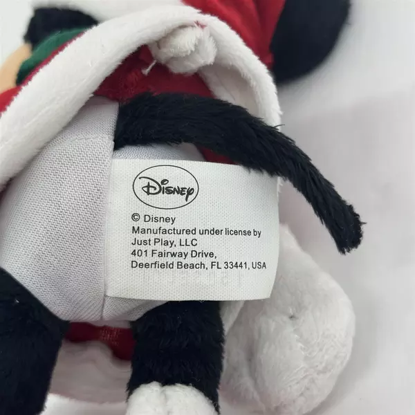 Disney Just Play Minnie Mouse Christmas Bean Bag Plush 9"