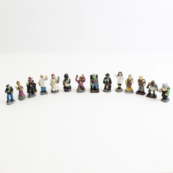 Lot Of 14 Miniature Halloween Figurines 1.75 Inch
