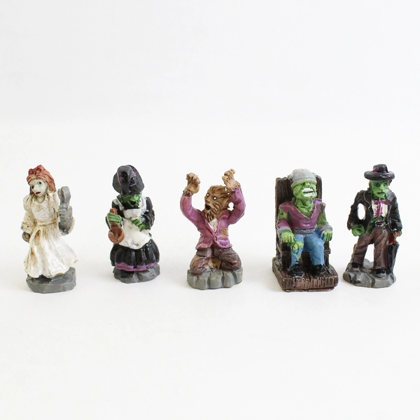 Lot Of 14 Miniature Halloween Figurines 1.75 Inch