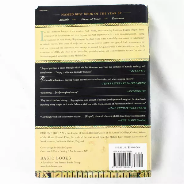 The Arabs: A History by Eugene Rogan Paperback Good Blemish Front Cover