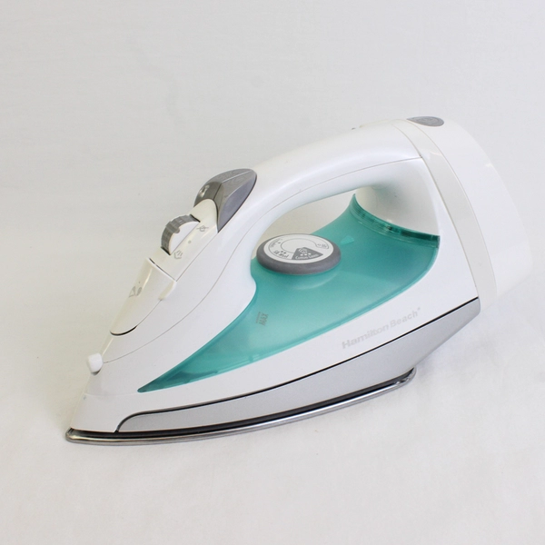 Hamilton Beach 14212 Steam Iron with Retractable Cord White and Teal