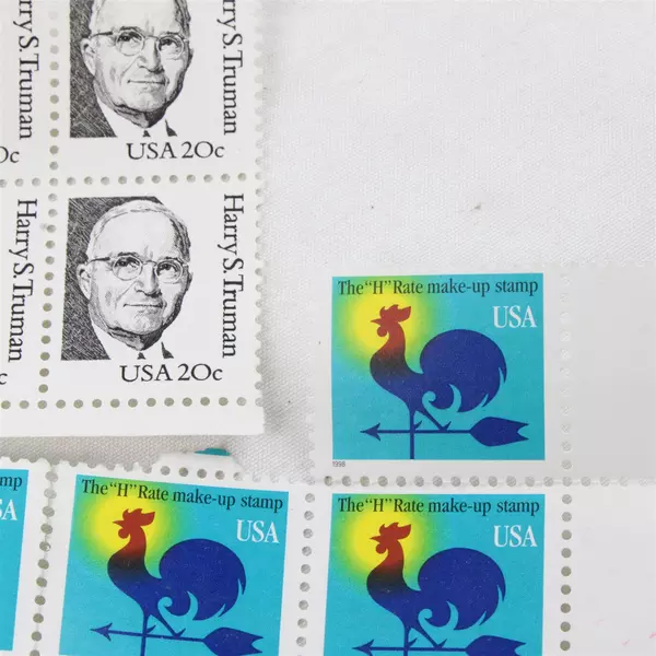 Lot Of 11 Stamps: 4 Harry Truman Cents Stamps & 7 H Rate Make Up Stamps