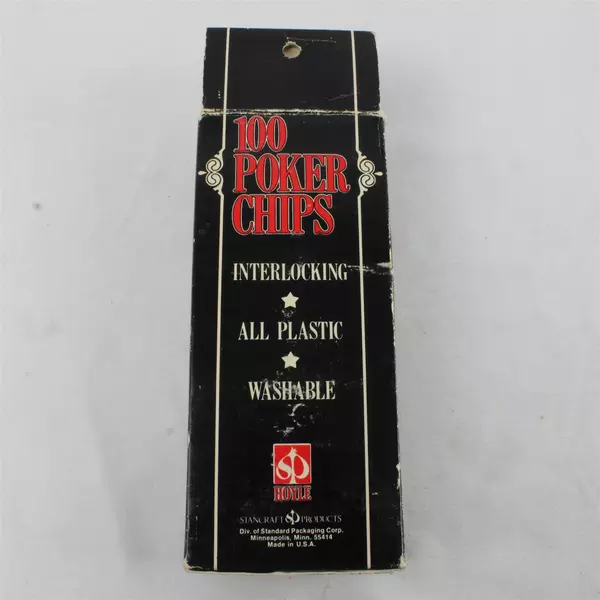 Palmer House 100 Poker Chips & Hoyle 100 Poker Chips Original Boxes