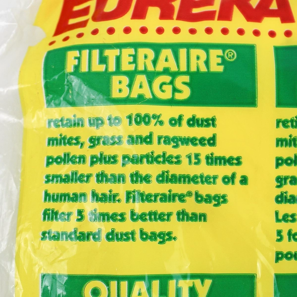 New in Package Eureka Vacuum Bags 57802A Filteraire Style U 3 Disposable Bags