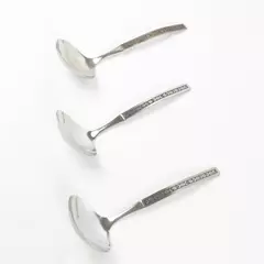 Lot of 3 Oneida Phoenix 7.5" Stainless Gravy Spoon Ladles Glossy