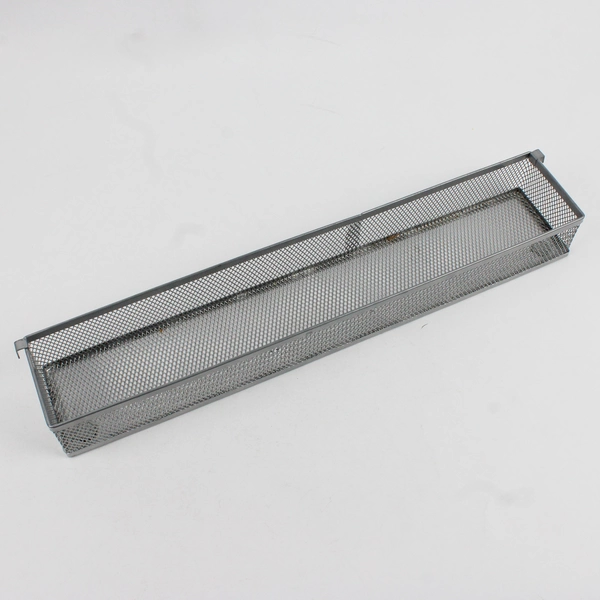 Silver Metal Desk Organizer with separate insert tray, 9" x 16.4"