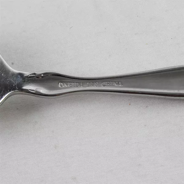 Set of 5 Oneida Satin Cantata Serving Forks USA Made 8.5"