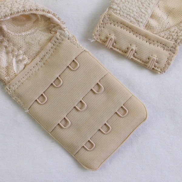 NWT Bali Classic Support Beige Nude Floral Unlined Wireless Bra Women's 36B