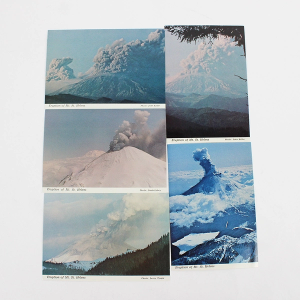 Set Of 5 Mt. St. Helens Eruption Postcards 1980 Washington Smith Western Inc
