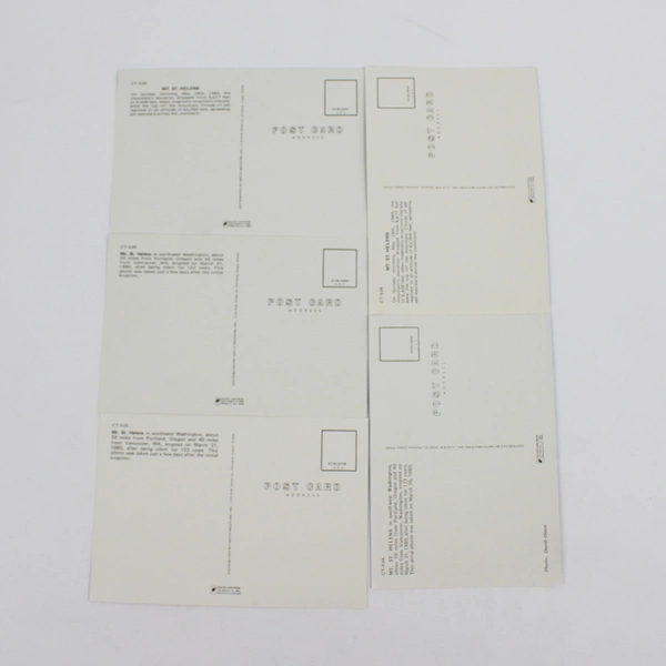 Set Of 5 Mt. St. Helens Eruption Postcards 1980 Washington Smith Western Inc