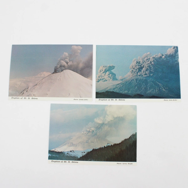 Set Of 5 Mt. St. Helens Eruption Postcards 1980 Washington Smith Western Inc