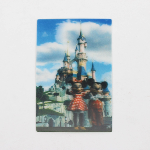 McDonalds Lenticular Trading Card #3 Sleeping Beauty Castle Disneyland Paris
