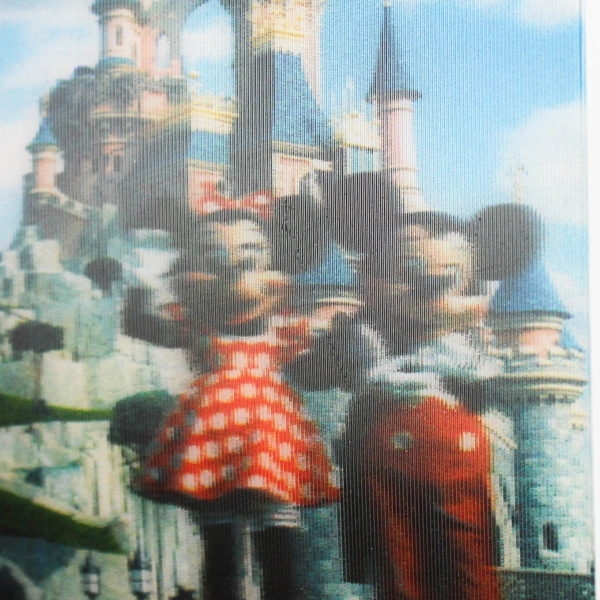 McDonalds Lenticular Trading Card #3 Sleeping Beauty Castle Disneyland Paris