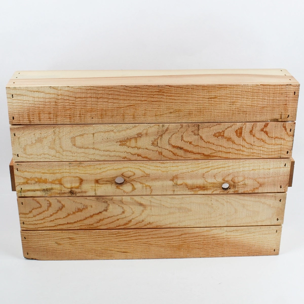 Handmade Wooden Berry Gathering Basket Carrier Tray For Berry Baskets