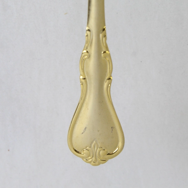 Lot of 2 Cambridge Silver Jessica Stainless Gold Electroplate Fork & Soup Spoon