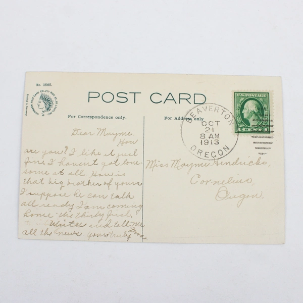 Vintage St Mary's Institute Beaverton Oregon Postcard 1913