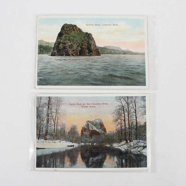 Lot Of 5 Vintage Columbia River Gorge Oregon Postcards JK Gill Company Steamboat