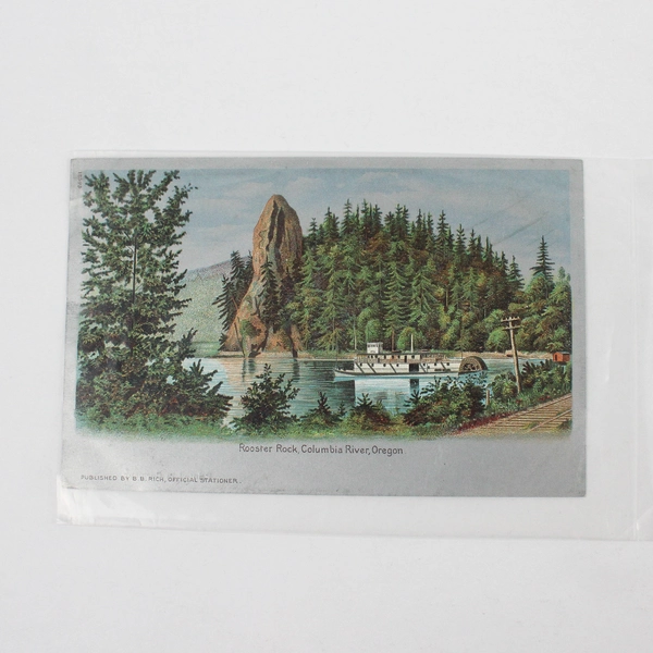 Lot Of 2 Columbia River Gorge Oregon Painting Postcards BB Rich Multnomah Falls