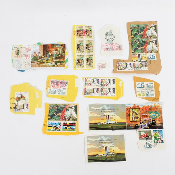 Brazil Postmarked Used Commemorative Stamp Lot 1988 1989