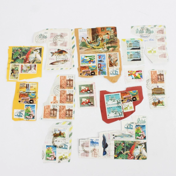 Brazil Postmarked Used Commemorative Stamp Lot 1988 1989