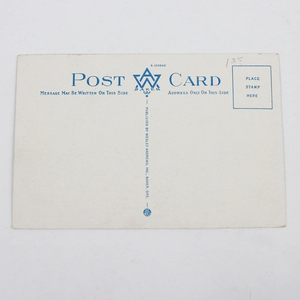 Vintage Astoria Oregon Color Postcard Harbor Scene At Sunset Columbia River 