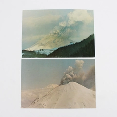 Set Of 2 Mt. St. Helens March 1980 Volcano Eruption Oversized Postcards