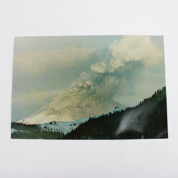 Set Of 2 Mt. St. Helens March 1980 Volcano Eruption Oversized Postcards