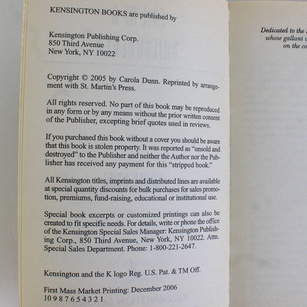 Fall of a Philanderer by Carola Dunn 2005 PB Daisy Dalrymple Mystery