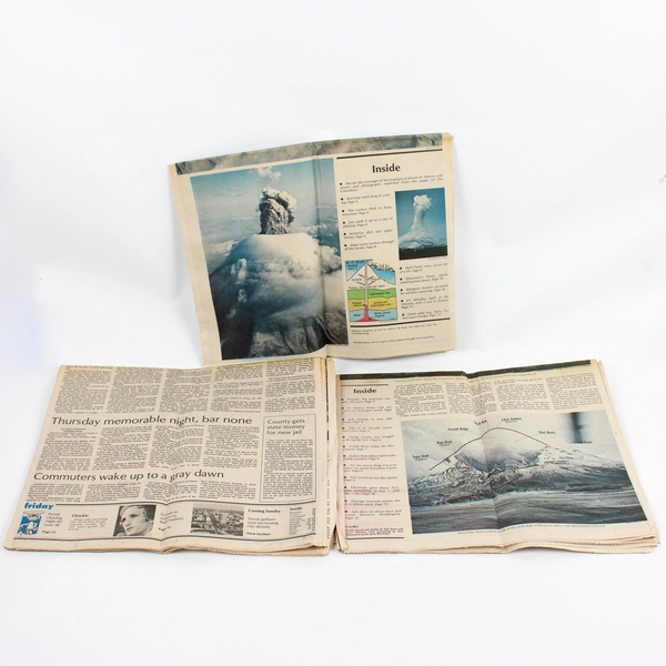Lot Of 3 1980 Mt. St. Helens Eruption Columbian Newspaper Vancouver Washington