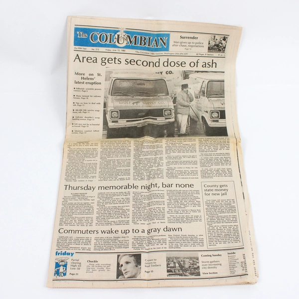 Lot Of 3 1980 Mt. St. Helens Eruption Columbian Newspaper Vancouver Washington
