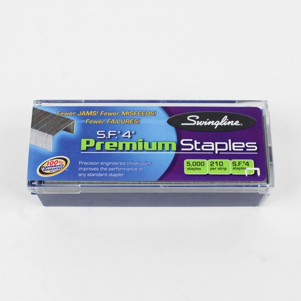 Swingline S.F. 4 Premium Staples 0.25" Leg, 5,000 Count 