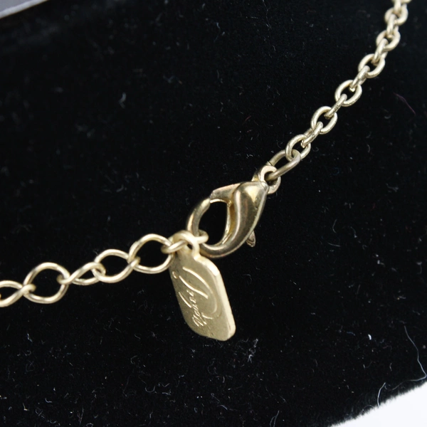 You & I Beaded Cameo Pendant Necklace Faux Pearls Costume Jewelry 20.5"