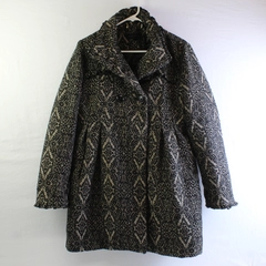 Steve Madden Women's L Double Breasted Wool Brocade Exterior