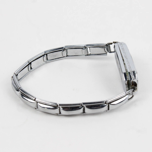 Vintage 1933 Bulova Ladies Art Deco Silver-Tone Wristwatch Parts or Repair