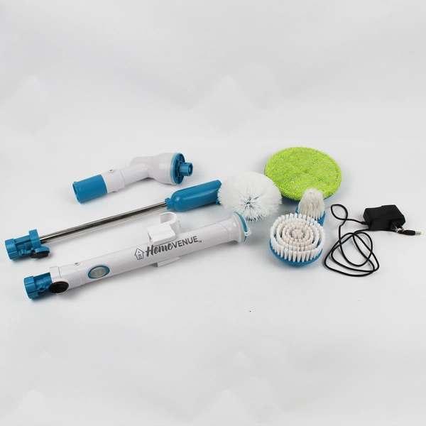 Home Venue Electric Spin Scrubber Set Power Cleaner 5 Brush Heads