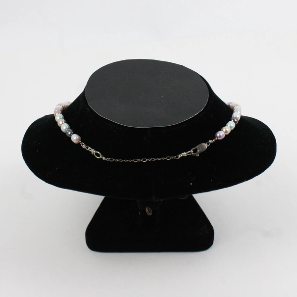 Sterling Silver Multicolor Freshwater Pearl Necklace 20"