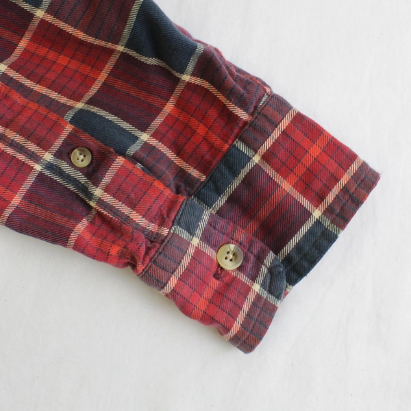 Great Plains Clothing Co. Men's XL Red and Blue Flannel Button Up Shirt