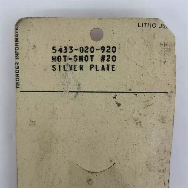 Vintage Fishing Lure Luhr Jensen Hot Shot Size 20 Silver USA Unopened Package