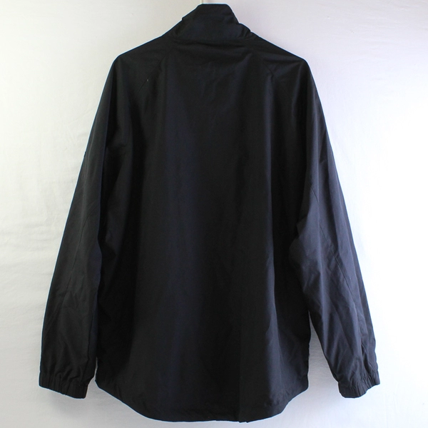 IZOD Men's L Lightweight Black Windbreaker 1/2 Zip Jacket 90's