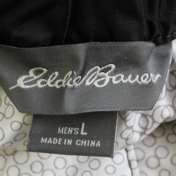 Eddie Bauer Pants Men's L Black Nylon Pants Elastic Waist