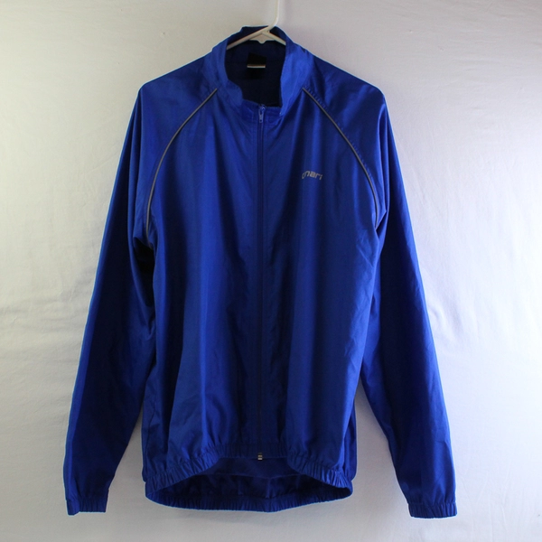 Canari Men's XL Blue Cycling Jacket Full Zip Windbreaker