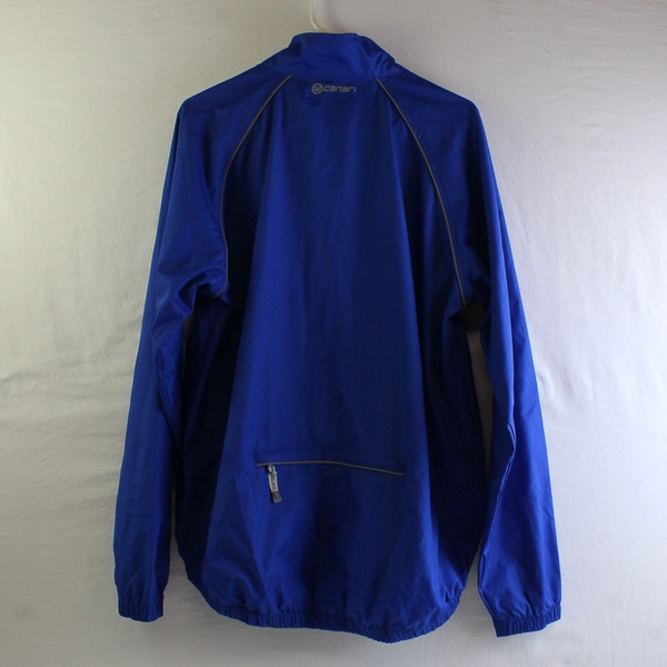Canari Men's XL Blue Cycling Jacket Full Zip Windbreaker