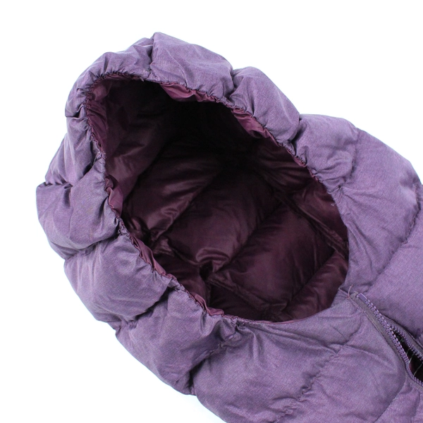 Eddie Bauer Women's Small Purple Hooded Down Puffer Coat