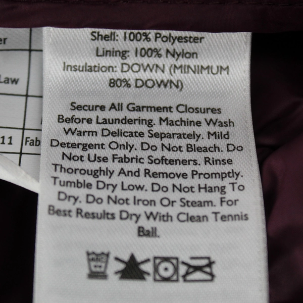 Eddie Bauer Women's Small Purple Hooded Down Puffer Coat