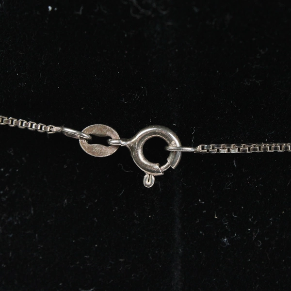 Unbranded Pink Champagne Glass Charm Sterling Silver Necklace