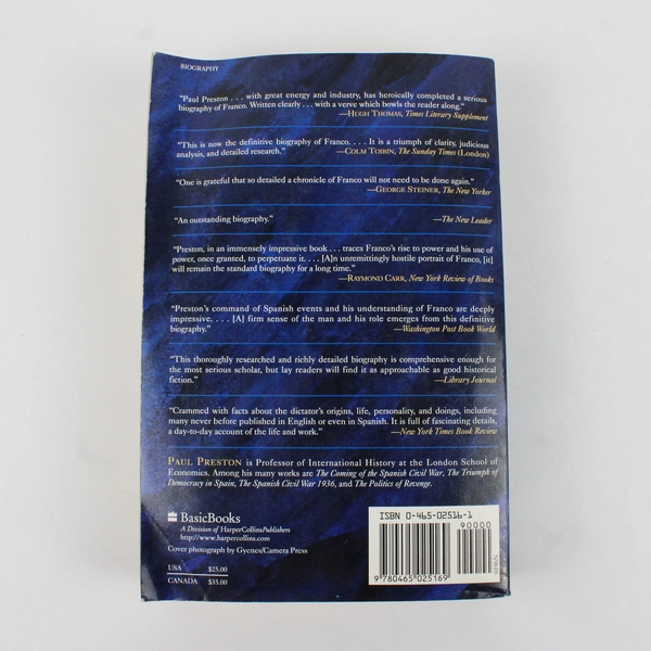 Franco by Paul Preston A Biography 1994 Paperback Basic Books