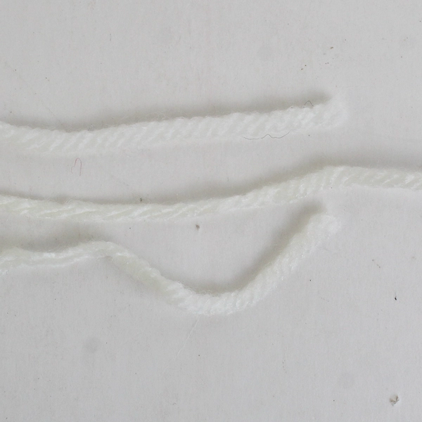 Lot of 3 Red Heart Super Saver Yarn No Dye Lot 316 Soft White