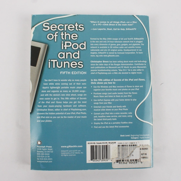 Secrets of the iPod and iTunes (5th Edition) Christopher Breen 2005 Paperback
